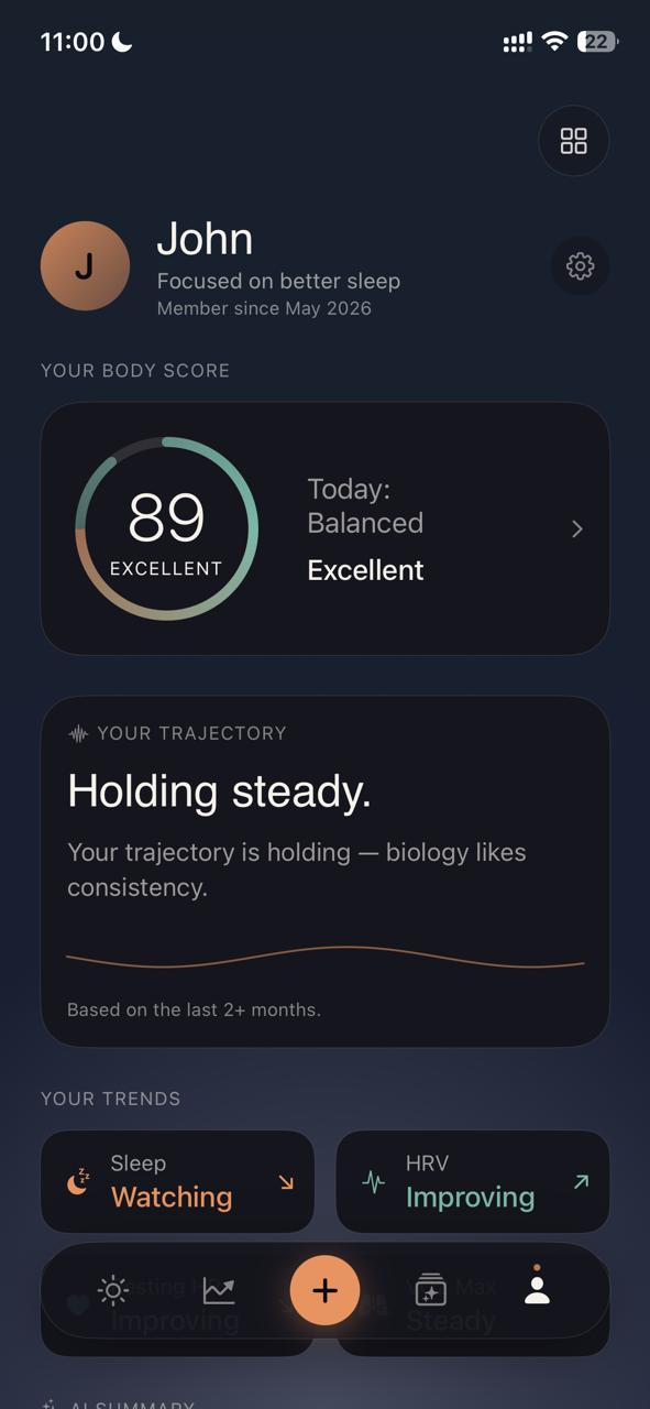 Profile — your trajectory and trends